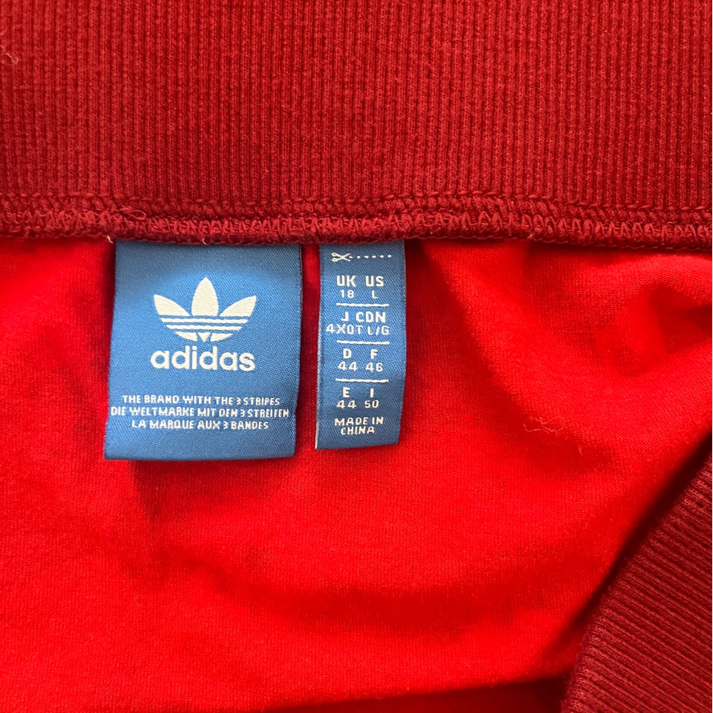 Adidas Women's Floral Mini Skirt 3-Stripe Sporty Streetwear L - Picture 3 of 7